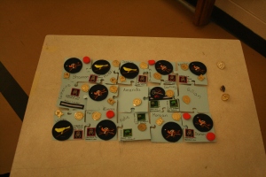 The girls received their Badges and pins on cardstock puzzle pieces that were cut out using the Cricut.